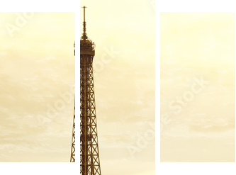 Stara Wieża Eiffla - Obraz trzyczęściowy, Tryptyk