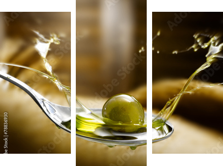 oliwa z oliwek - Obraz trzyczęściowy, Tryptyk