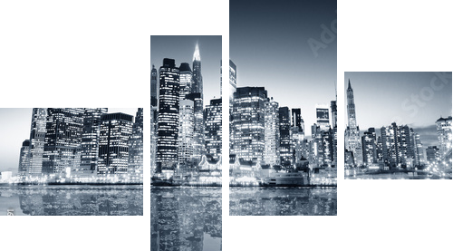 Nowy Jork manhattan - Obraz czteroczęściowy, Fortyk
