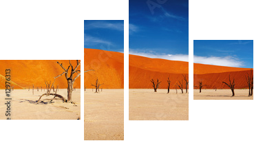 Pustynia Namib, Sossusvlei, Namibia - Obraz czteroczęściowy, Fortyk