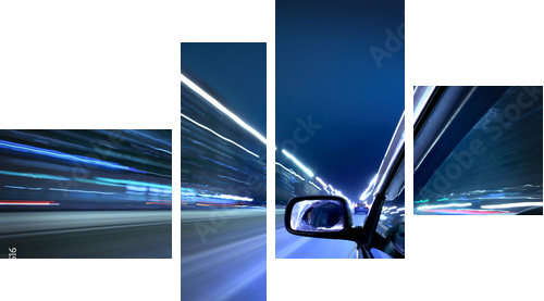 Szybka jazda autostradą pomysłów - Obraz czteroczęściowy, Fortyk