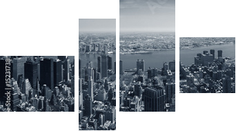 Panorama Nowego Jorku - Obraz czteroczęściowy, Fortyk