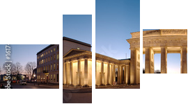 Brama Brandenburska / Brama Brandenburska - Obraz czteroczęściowy, Fortyk