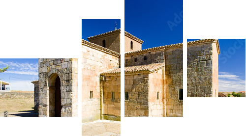 San Pedro de la Nave, El Campillo, Kastylia i Leon, Hiszpania - Obraz czteroczęściowy, Fortyk
