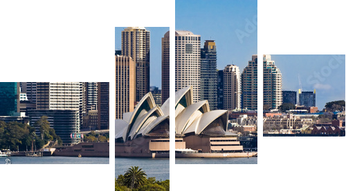 Sydney Opera House and Skyline - Obraz czteroczęściowy, Fortyk