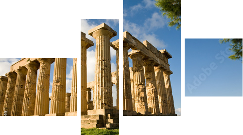Świątynia Hera, Selinunte, Sicily - Obraz czteroczęściowy, Fortyk