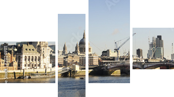 Londyn Thames - Obraz czteroczęściowy, Fortyk