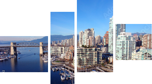 port w Vancouver - Obraz czteroczęściowy, Fortyk