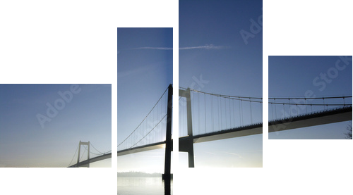 piękny most - Obraz czteroczęściowy, Fortyk