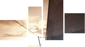 Jacht - Obraz czteroczęściowy, Fortyk