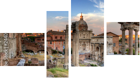 Rzym hdr panoramiczny widok - Obraz czteroczęściowy, Fortyk