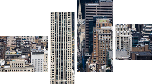 Panoramę Nowego Jorku z wieżowców - Obraz czteroczęściowy, Fortyk