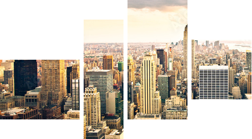 Skyline von New York - Obraz czteroczęściowy, Fortyk