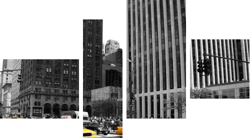 NYC Taxi - Obraz czteroczęściowy, Fortyk