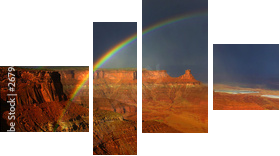 tęcze canyonlands - Obraz czteroczęściowy, Fortyk
