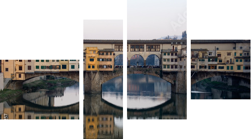 Ponte Vecchio we Florencji - Obraz czteroczęściowy, Fortyk