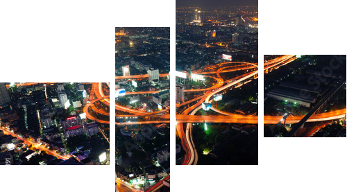 Bangkok Interchange Highway, Tajlandia - Obraz czteroczęściowy, Fortyk