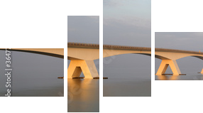 zeelandbrück - Obraz czteroczęściowy, Fortyk