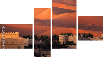 Pustynia Abu Dhabi - Obraz czteroczęściowy, Fortyk