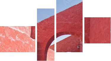 Monaster St. Catherine przy Arequipa, Peru - Obraz czteroczęściowy, Fortyk