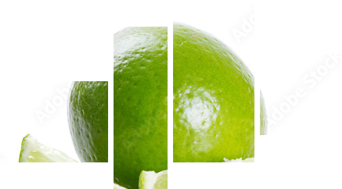 Świeża limonka - Obraz czteroczęściowy, Fortyk