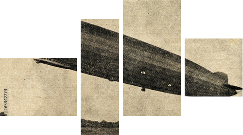 Sterowiec Zeppelin - Obraz czteroczęściowy, Fortyk