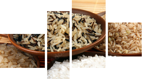 Bogactwo smaku - ryż - Obraz czteroczęściowy, Fortyk