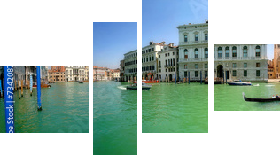 Wenecja. Grand Canal (panorama). - Obraz czteroczęściowy, Fortyk