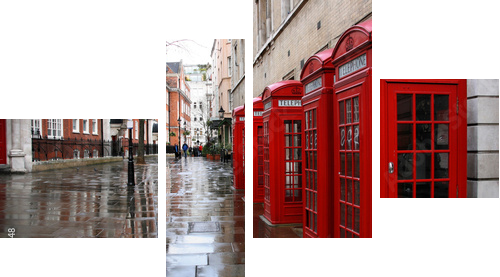 Londyńska ulica - Obraz czteroczęściowy, Fortyk