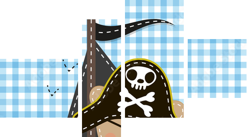 Pirat - Obraz czteroczęściowy, Fortyk