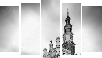 stary ratusz w Poznaniu - Obraz pięcioczęściowy, Pentaptyk