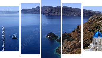 Santorini - Obraz pięcioczęściowy, Pentaptyk