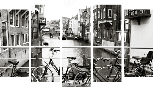 Holandia - Dordrecht - Obraz pięcioczęściowy, Pentaptyk