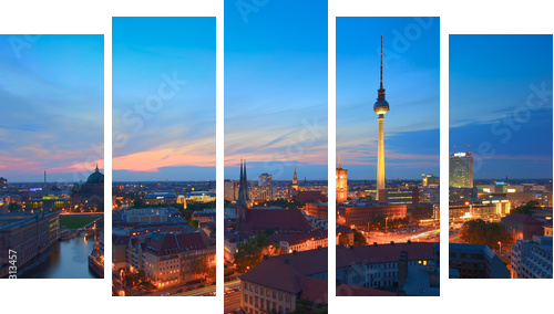 Berlin - Obraz pięcioczęściowy, Pentaptyk