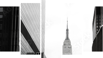 Emipre State Building i żółty, Manhattan, New York - Obraz pięcioczęściowy, Pentaptyk