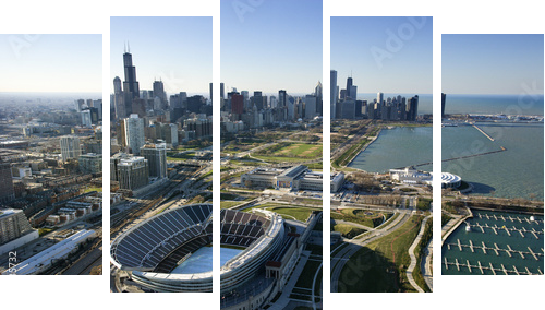 Chicago, Illinois. - Obraz pięcioczęściowy, Pentaptyk