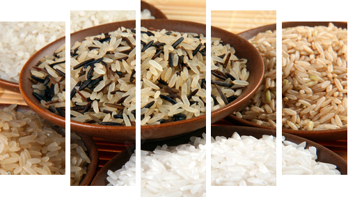 Bogactwo smaku - ryż - Obraz pięcioczęściowy, Pentaptyk