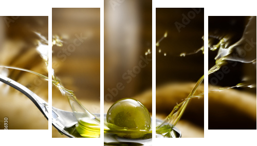 oliwa z oliwek - Obraz pięcioczęściowy, Pentaptyk