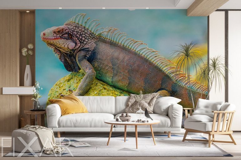Fototapety Egzotyczna, imponująca iguana