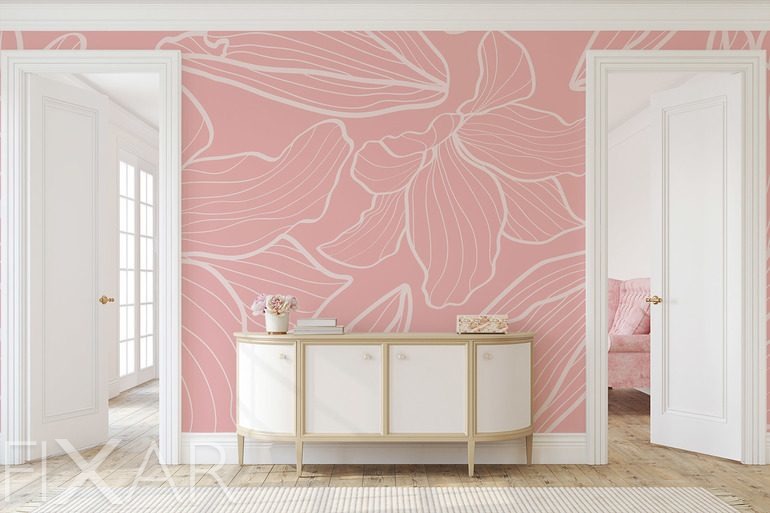 Fototapety Różowa elegancja w nowoczesnym wydaniu
