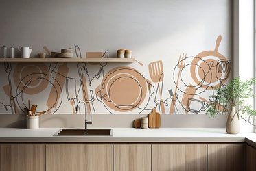 Artystyczna-kompozycja-z-liniowym-motywem-do-kuchni-fototapety-fixar