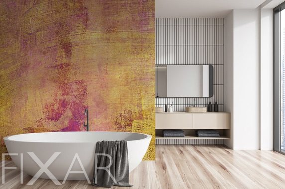 Teksturowa-abstrakcja-w-energetycznych-barwach-do-lazienki-fototapety-fixar