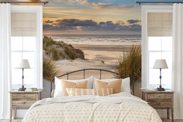 Spokojny-poranek-nad-brzegiem-morza-do-sypialni-fototapety-fixar