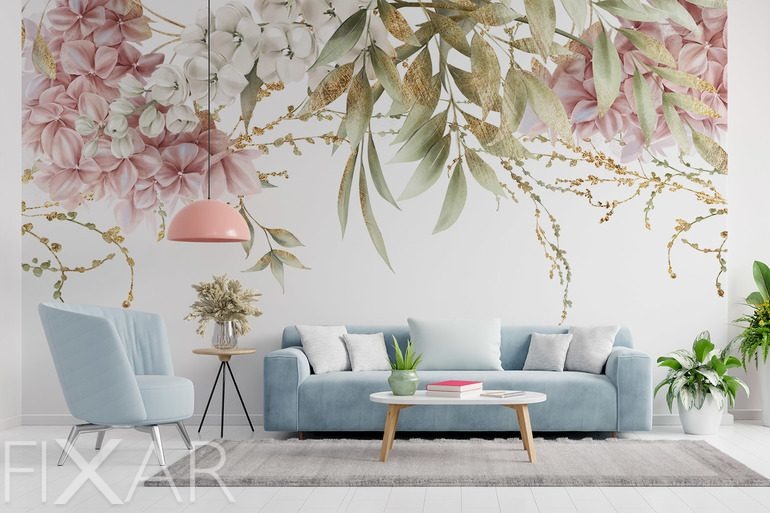 Fototapety Kwiatowa elegancja w pastelowym wydaniu