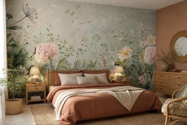 Malarski-styl-z-delikatnym-botanicznym-motywem-kwiaty-fototapety-fixar
