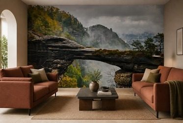 Zlowieszcze-niebo-nad-skalnym-mostem-do-salonu-fototapety-fixar