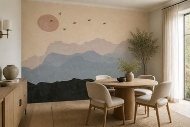 Nowoczesny-styl-z-abstrakcyjnym-pejzazem-gorskim-krajobrazy-fototapety-fixar