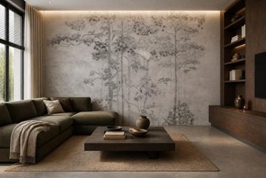 Rozproszone-swiatlo-i-lesny-motyw-sosnowy-do-salonu-fototapety-fixar